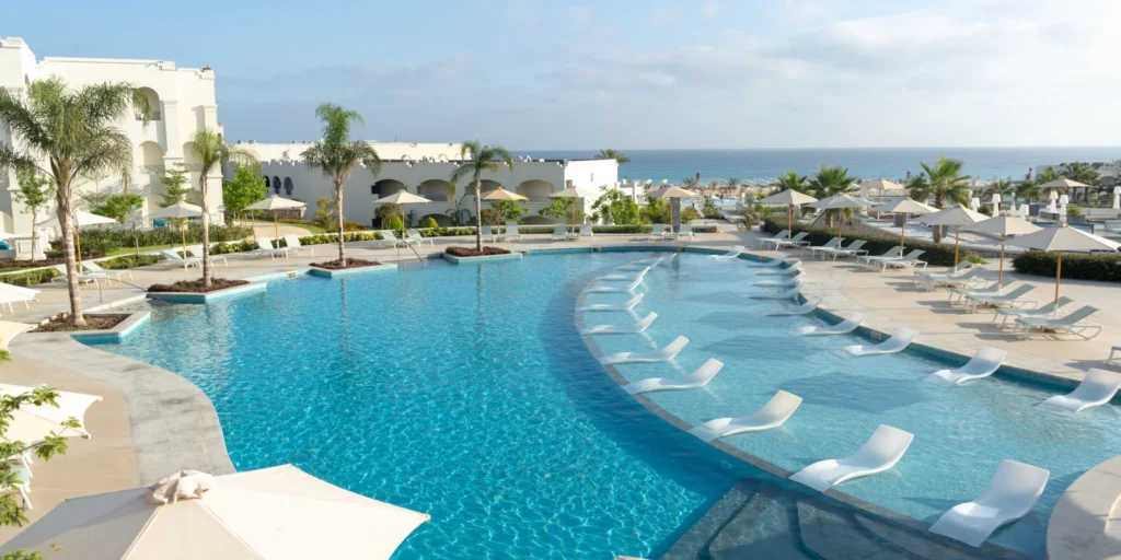 Sidi Heneish has some of the most luxurious compounds in North Coast Egypt and this photo is of one of these resorts  