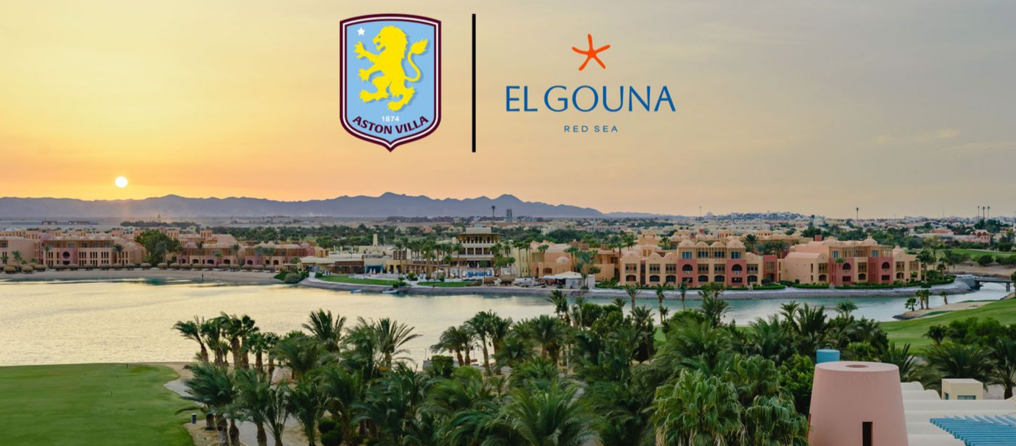 Aston Villa officially announced El Gouna Red Sea as an Official Partner for the remainder of the 2025/26 season